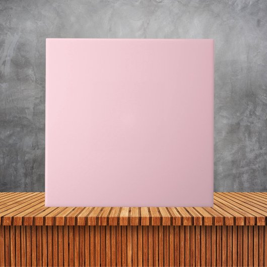 Minimalistische roze effen effen kleur tegeltje