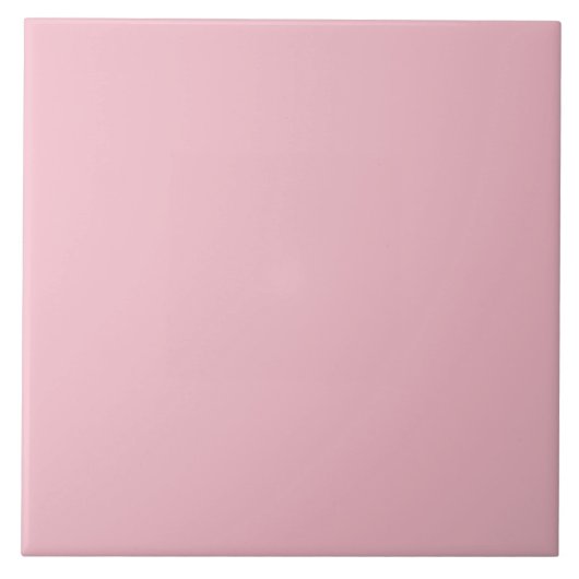 Minimalistische  Roze effen kleur Tegeltje (Voorkant)
