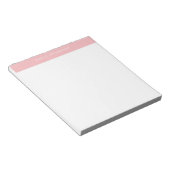 Minimalistische Roze Elegante Monogram Notitieblok (Schuin)