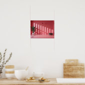 Minimalistische roze getinte ruimte: licht en scha poster (Keuken)