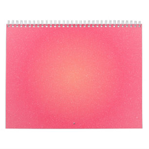 Minimalistische roze gradiënt wandkalender kalender