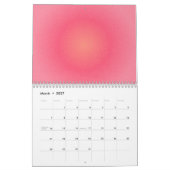 Minimalistische roze gradiënt wandkalender kalender (Mar 2027)