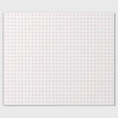 Minimalistische Roze Harten Inpakpapier (Vlak)