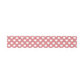 Minimalistische Roze Harten Uitnodigingen Wikkel (Vlak)