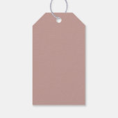 Minimalistische roze kleur doop dank u label cadeaulabel (Achterkant)