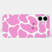 Minimalistische roze Koe print Case-Mate iPhone Case (Achterkant (horizontaal))