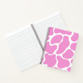 Minimalistische roze Koe print Notitieboek (Binnen)
