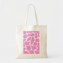 Minimalistische roze Koe print