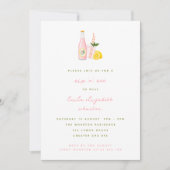 Minimalistische roze limonade Baby Sip en See Kaart (Voorkant)