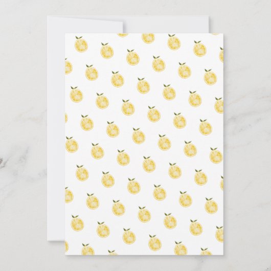 Minimalistische roze limonade Baby Sip en See Kaart (Achterkant)