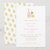 Minimalistische roze limonade Baby Sip en See Kaart (Voorkant / Achterkant)