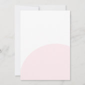 Minimalistische Roze Lint Het Is Een Meisje Baby S Kaart (Achterkant)