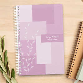 Minimalistische Roze Mauve Abstracte Botanische Pl Planner