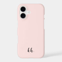 Minimalistische Roze Monogram Beginletters