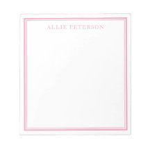 Minimalistische roze notebooks