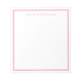 Minimalistische roze notebooks notitieblok