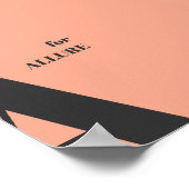 Minimalistische roze pastel letter print typografi (Hoek)