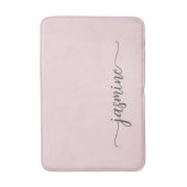 Minimalistische Roze Roze Meisjes Monogram Naam Sc Badmat (Voorkant Verticaal)