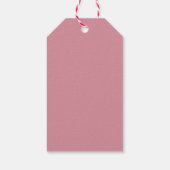 Minimalistische Roze Roze Trouwdag Cadeaulabel (Achterkant)
