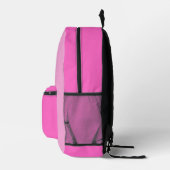 Minimalistische roze rugzak met eigen naam (Rechts)