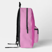 Minimalistische roze rugzak met eigen naam (Links)