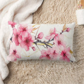 Minimalistische Roze Sakura Zen Kussensloop Kussen (Deken)