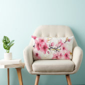 Minimalistische Roze Sakura Zen Kussensloop Kussen (Stoel)
