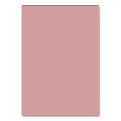 Minimalistische roze script tafelnummerkaart kaart (Achterkant)