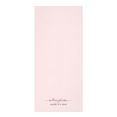 Minimalistische Roze Services Menu Prijslijst (Achterkant)