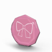 Minimalistische roze strik fotoblokken (Rechts)