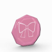 Minimalistische roze strik fotoblokken (Links)