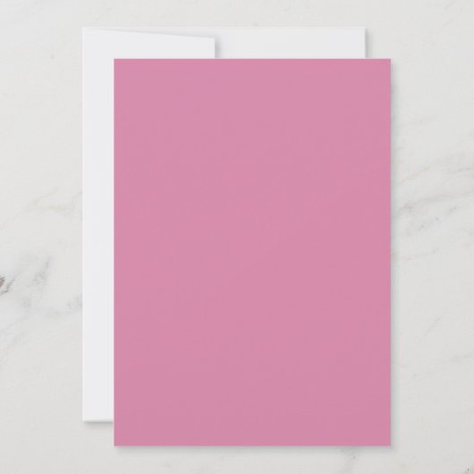 Minimalistische Roze Strik Kaart (Achterkant)