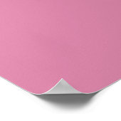 Minimalistische roze strik poster (Hoek)