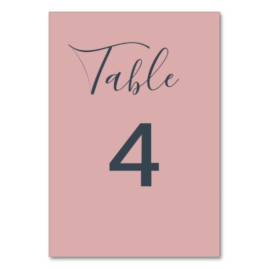 Minimalistische Roze Trouwdag Kaart (Voorkant)