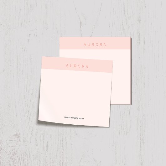Minimalistische roze tweetonige post-it® notes
