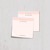 Minimalistische roze tweetonige post-it® notes