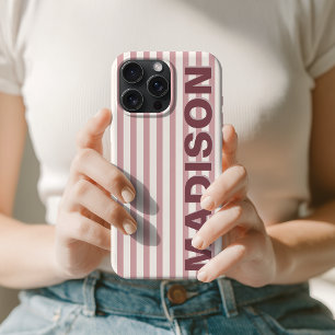 Minimalistische Roze Verticale Streep Moederdag Na iPhone 16 Pro Max Hoesje