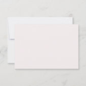 Minimalistische roze witte grijze strepen RSVP Kaart (Achterkant)