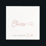 Minimalistische Rozen voor de toekomstige mevrouw. Servet<br><div class="desc">Eenvoudige schatjes voor de Toekomst Mrs. Gepersonaliseerde luiers met een stijlvol modern design. U kunt de sjabloon met de toekomstige bruidachternaam gemakkelijk aanpassen. Voel vrij om verdere veranderingen in dit ontwerp aan te brengen door te selecteren "geef met ontwerphulpmiddel uit".</div>
