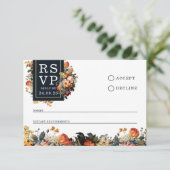 Minimalistische RSVP-kaart in stijl RSVP Kaartje (Staand voorkant)