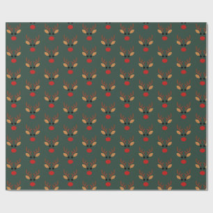 Minimalistische Rudolf het Rendier Cadeaupapier