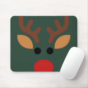 Minimalistische Rudolf het Rendier Muismat
