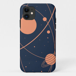 Minimalistische ruimte-orbitaal iPhone 11 hoesje