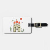 Minimalistische Russisch-orthodoxe Kerk Bagagelabel (Voorkant horizontaal)