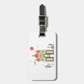 Minimalistische Russisch-orthodoxe Kerk Bagagelabel (Voorkant verticaal)
