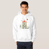 Minimalistische Russisch-Orthodoxe Kerk Hoodie (Voorkant volledig)