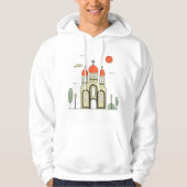 Minimalistische Russisch-Orthodoxe Kerk Hoodie (Voorkant)