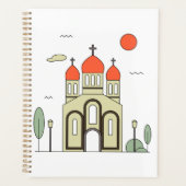 Minimalistische Russisch-Orthodoxe Kerk Planner (Voorkant)