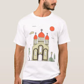Minimalistische Russisch-Orthodoxe Kerk T-shirt (Voorkant)