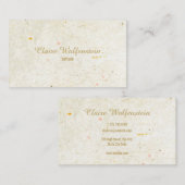 Minimalistische rustieke Antiek professional Visitekaartje (Voorkant / Achterkant)